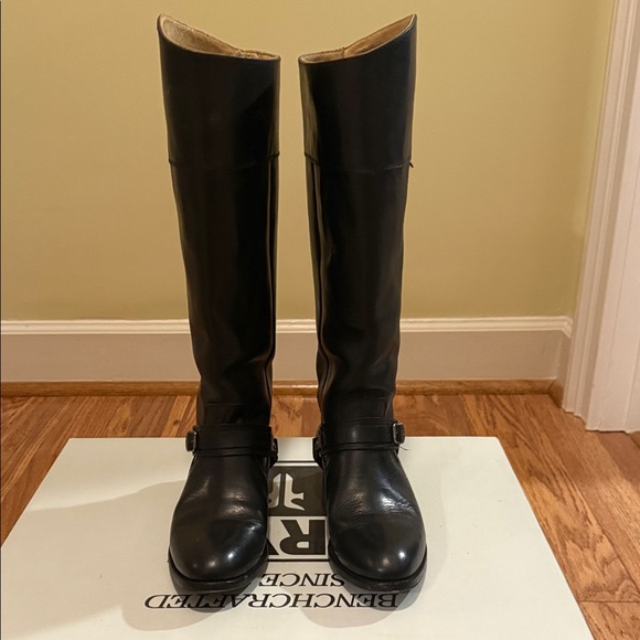 Frye Black Leather Heeled Boots - Picture 10 of 10